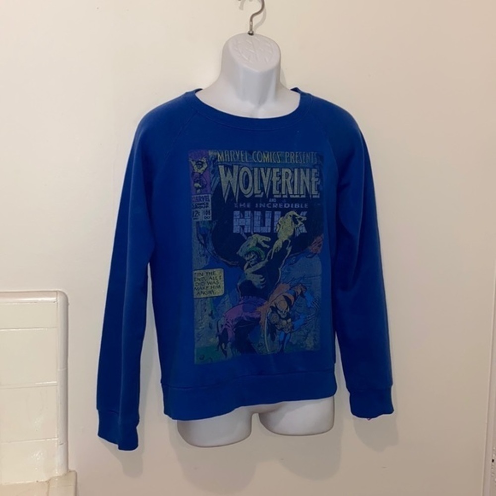 Marvel Distressed Wolverine Comic Sweatshirt - image 3